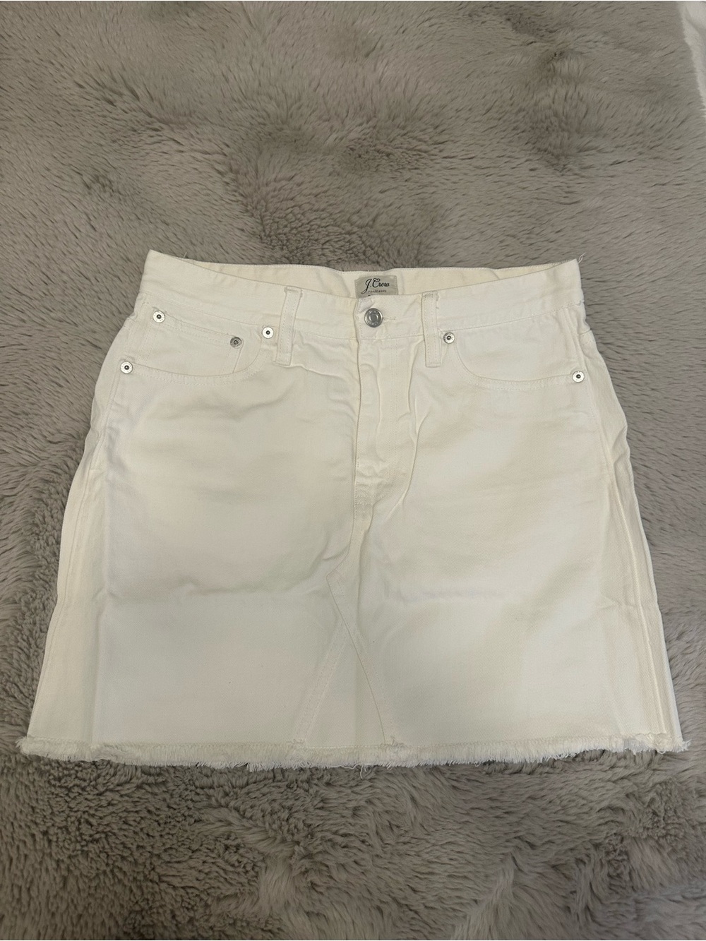 Brand new white denim J. Crew skirt, size 28